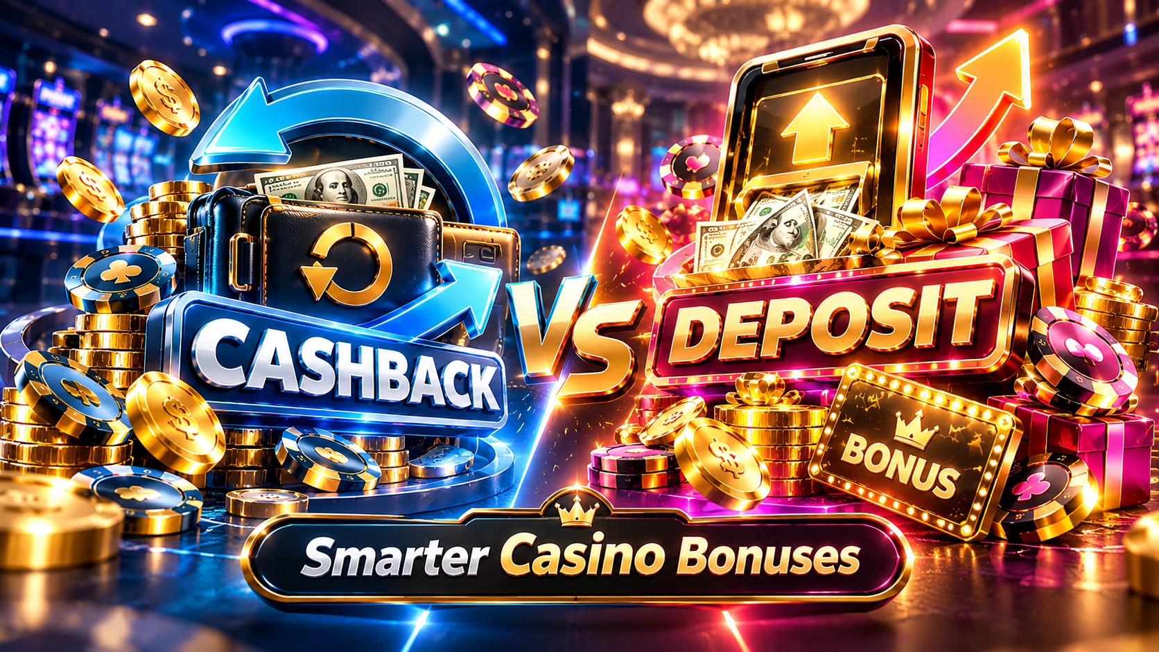 Cashback vs Deposit Match: The Ultimate Guide to Smarter Casino Bonuses